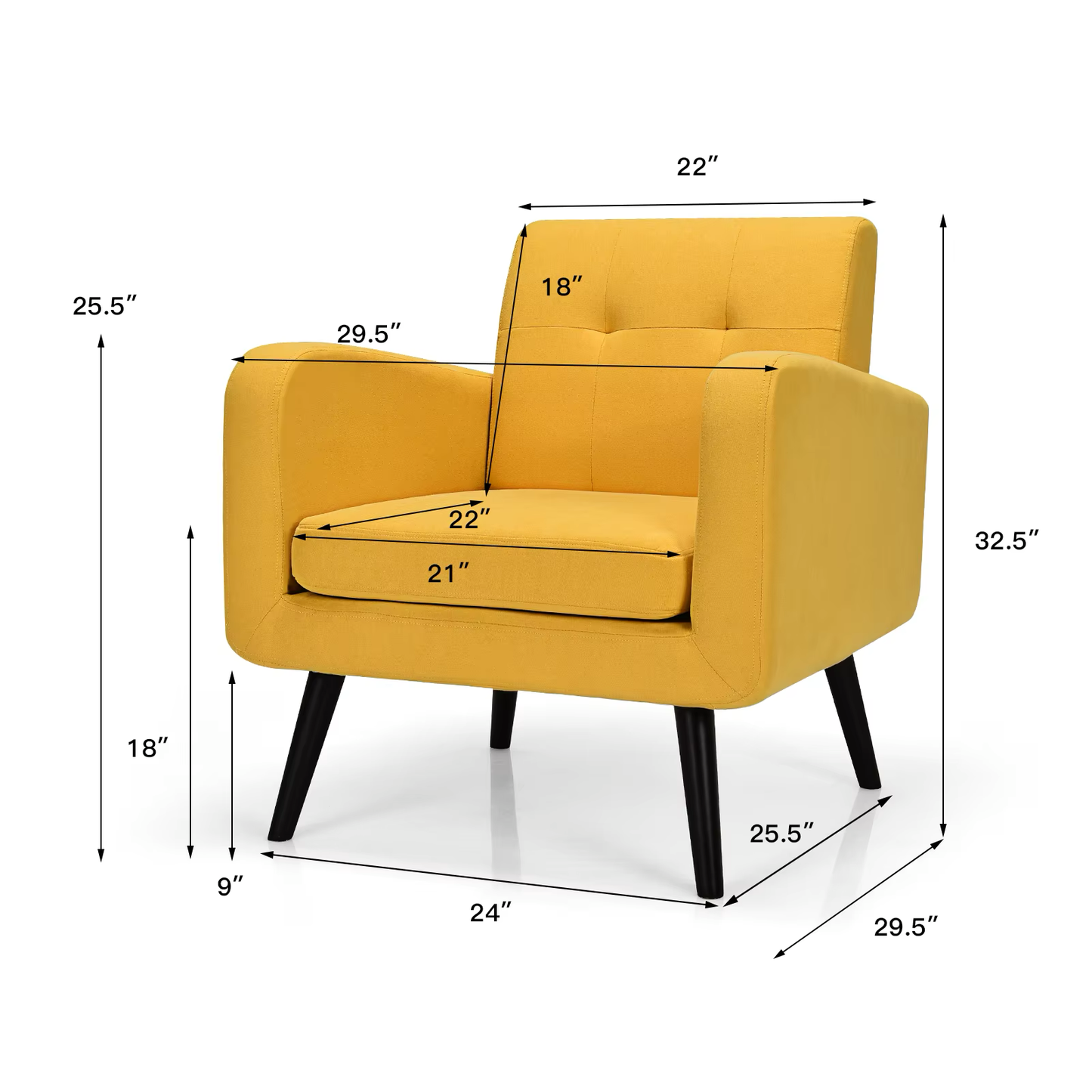 The Carlyle Mid Century Chair